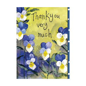 Pansies - Greeting Card - Thank You
