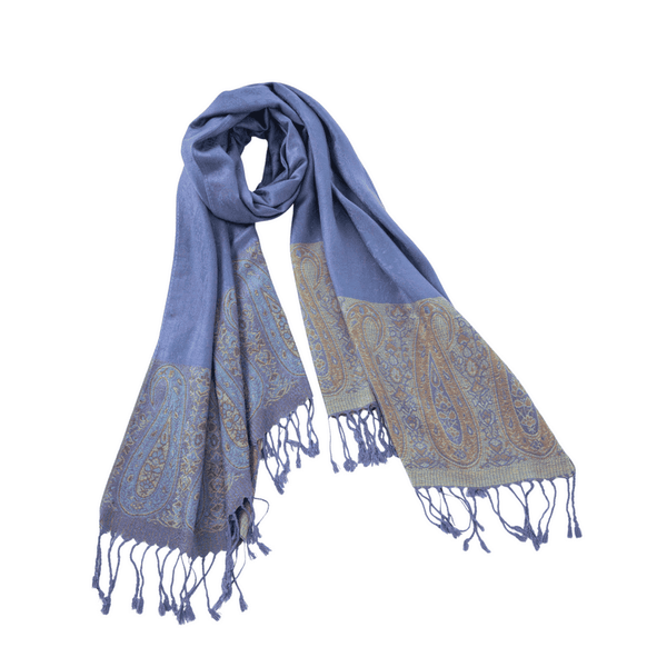 Pashmina Scarf - Large Paisley Border