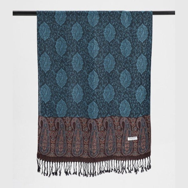 Pashmina Scarf - Large Paisley Border