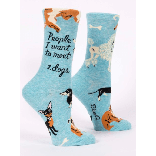 People I Want To Meet: Dogs Women's Crew Socks