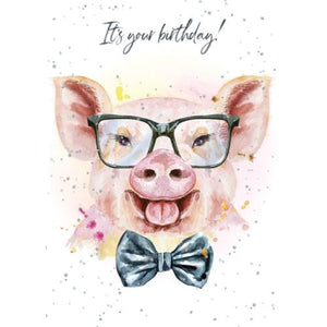 Pig Out - Greeting Card - Birthday