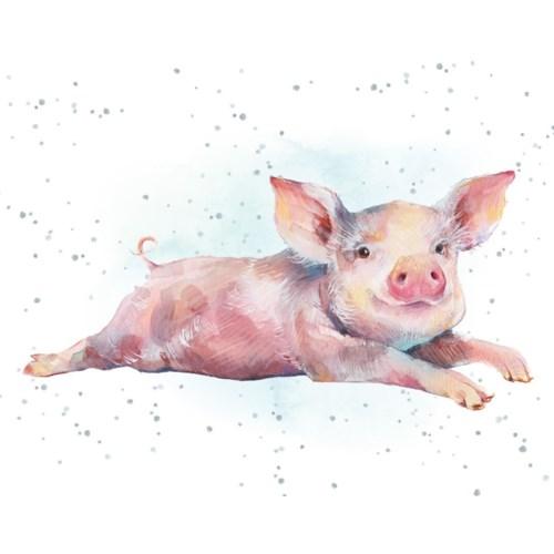 Pig Time - Enclosure Greeting Card - Blank