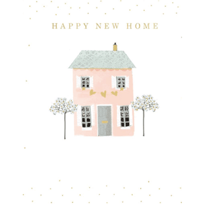Pink Home - Greeting Card - New Home