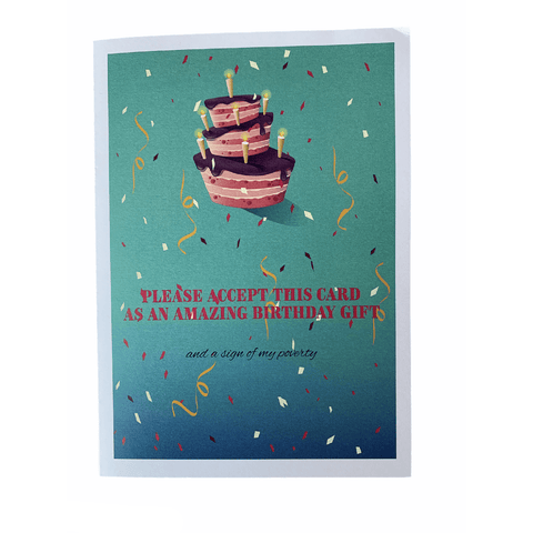 Please Accept this Card - Greeting Card - Birthday