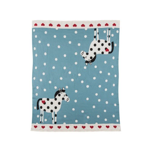 Polka Dot Horse Baby Blanket