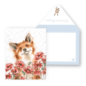 Poppy Field- Enclosure Greeting Card - Blank
