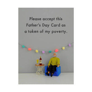 Poverty - Greeting Card - Father's Day