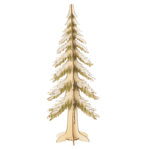 Printed Wood Collapsible Table Top Fir Tree