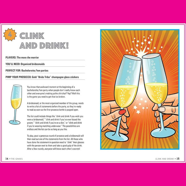 Prosecco Party Games - Hardcover Book