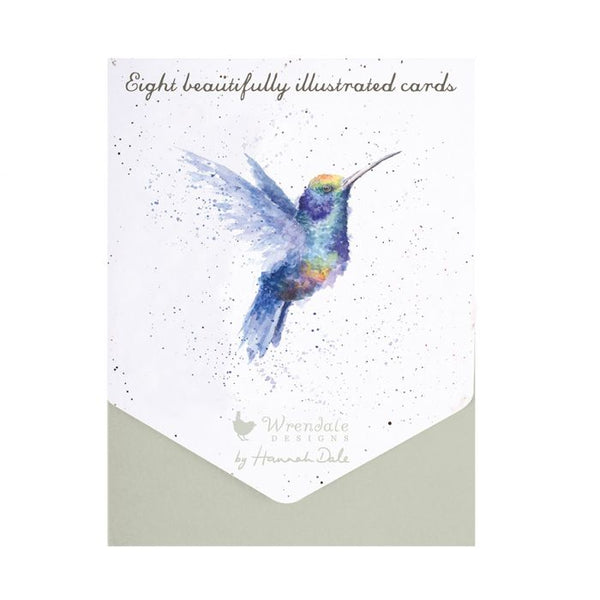 Rainbow Hummingbird - Notecard Set - Blank