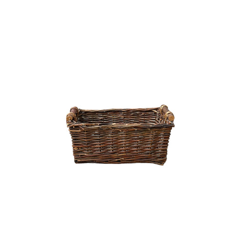 Rectangle Basket with Wooden Handles