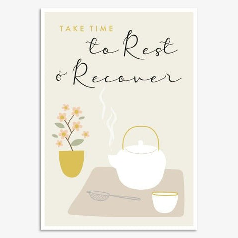 Rest & Recover - Greeting Card - Get Well