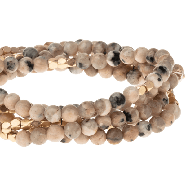 Rhodonite - Stone Of Healing - Wrap Bracelet / Necklace