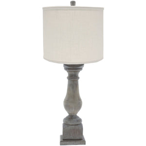 Rhone Washed Lamp With Ivory Shade