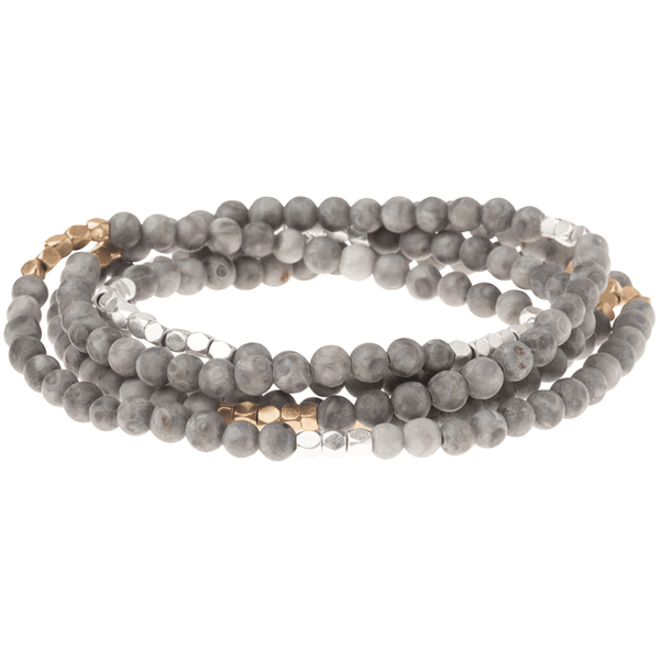 River Stone - Stone Of Balance - Wrap Bracelet / Necklace