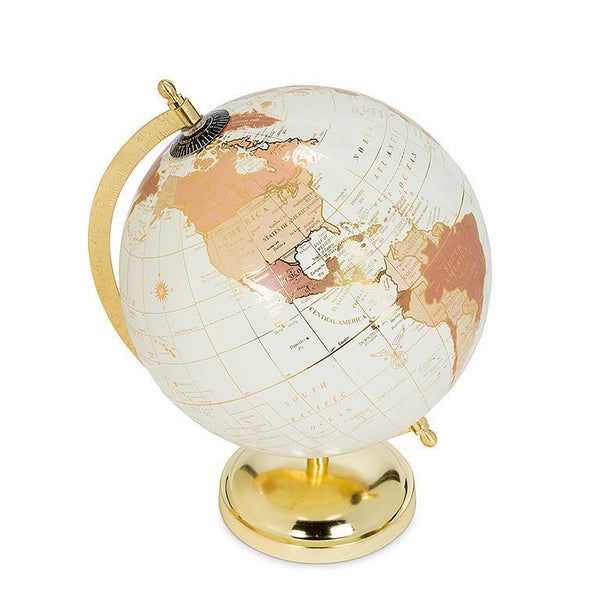Rose Gold Globe on Stand