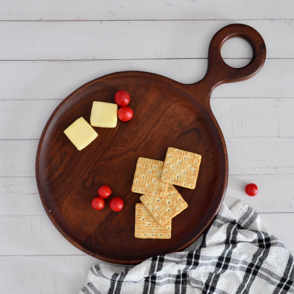 Round Wooden Charcuterie Board