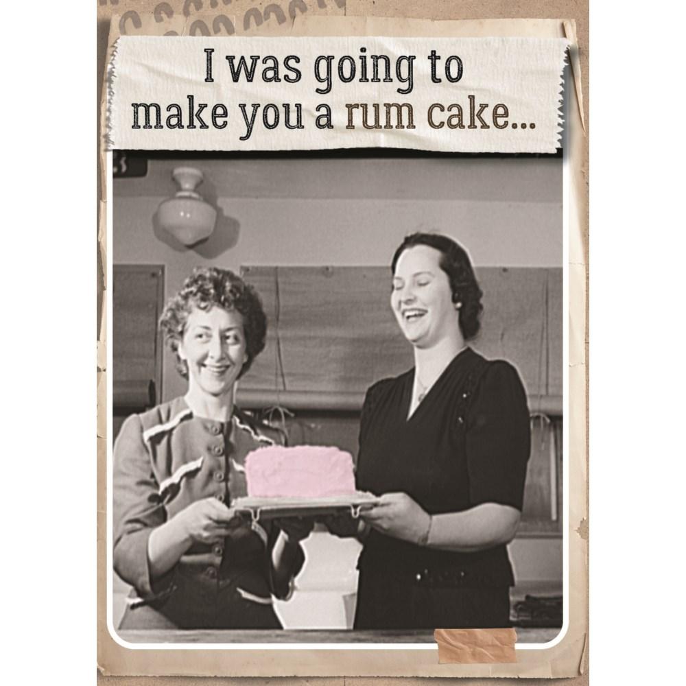 Rum Cake - Greeting Card - Birthday