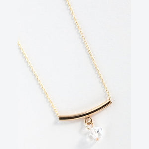 Samantha Necklace WIth Facetted Herkimer Diamond Stone