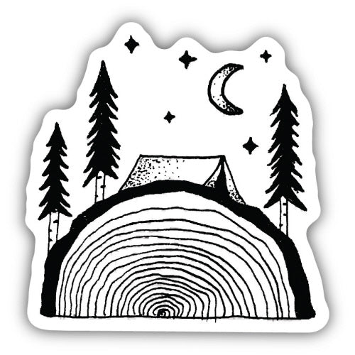 Sawing Logs Sticker