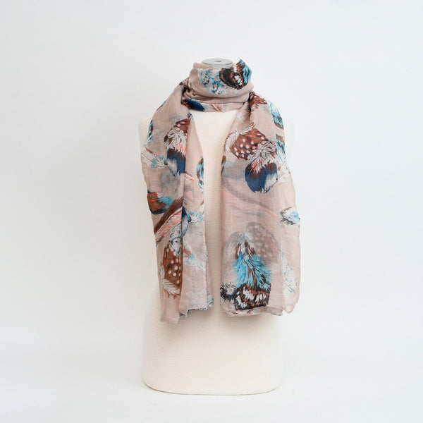 Scarf - Feather Print