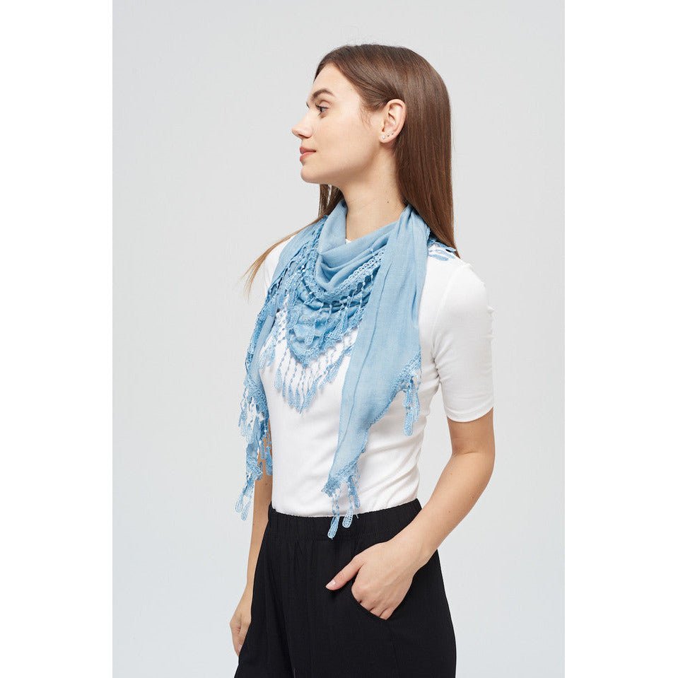 Scarf - Lace With Tassel