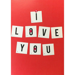 Scrabble Love - Greeting Card - Love