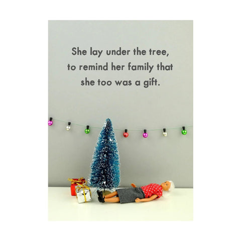 She's A Gift - Greeting Card - Christmas