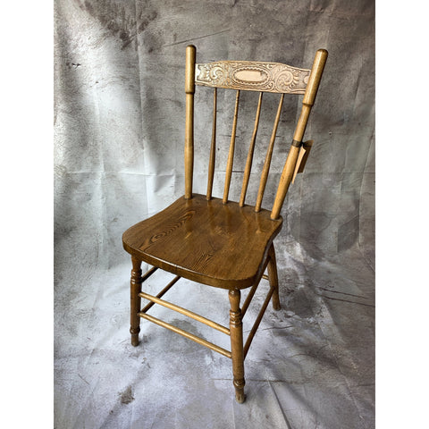 Short Pressed Back Chair