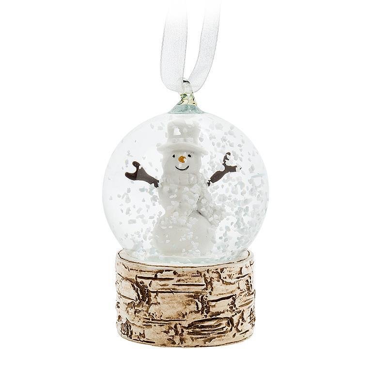 Small Snowman Snow Globe Ornament