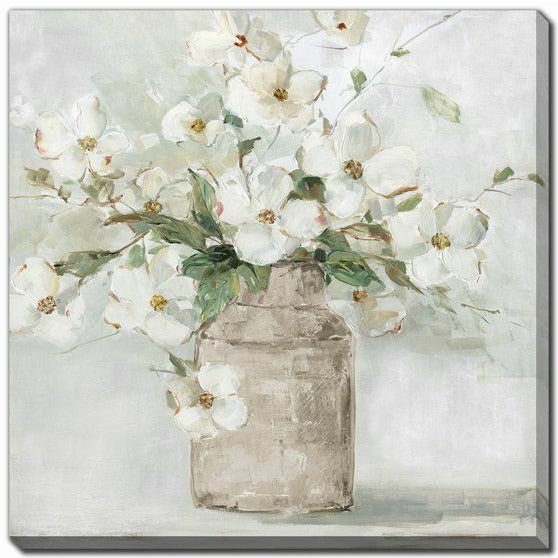 Spring Cottage Blooms I - Printed Canvas