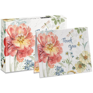 Spring Meadow - Greeting Card - Boxed Card Set - Thank You