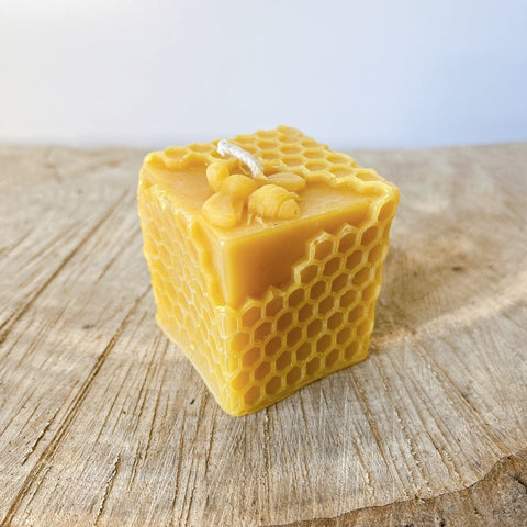 Square Beeswax Honeycomb Candle