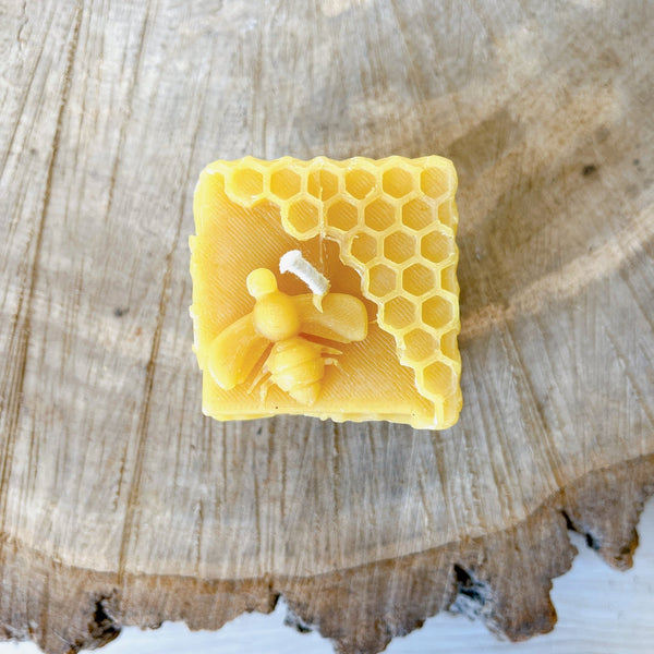 Square Beeswax Honeycomb Candle