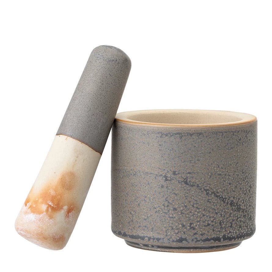 Stoneware Mortar & Pestle