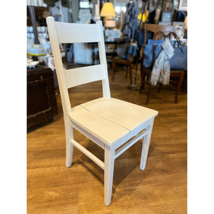Straight Back Painted Wooden Chair