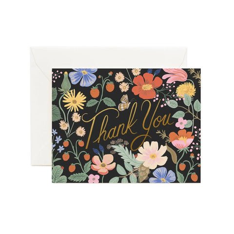 Strawberry Fields - Greeting Card - Thank You