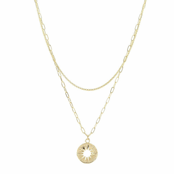 Sunburst Layered Necklace