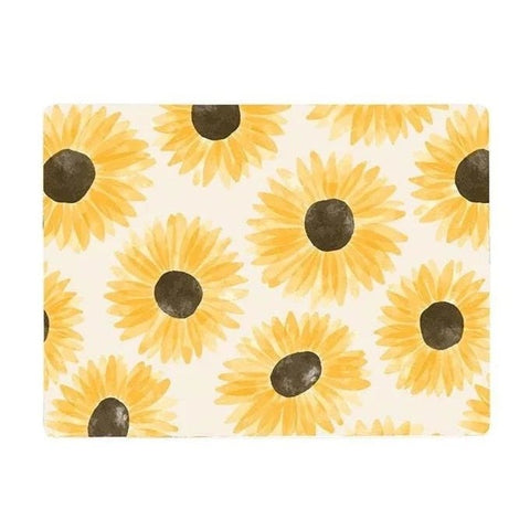 Sunflower Cork Backed Placemats - Set Of 4