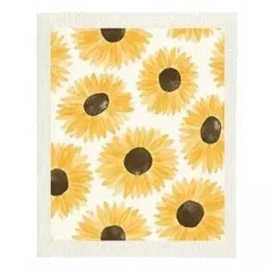 Sunflowers Swedish Dishcloth