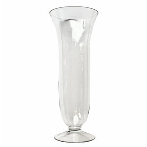 Tall Footed Glass Vase