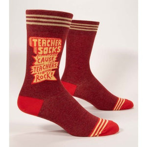 Teachers Rock Men's Crew Socks