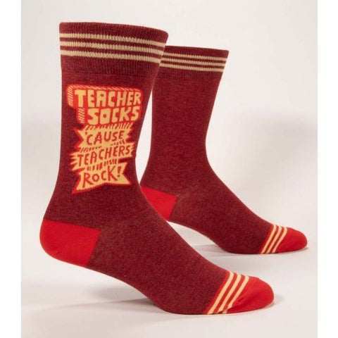 Teachers Rock Men's Crew Socks