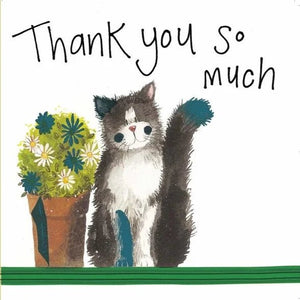 Thank You Cat - Greeting Card - Thank You