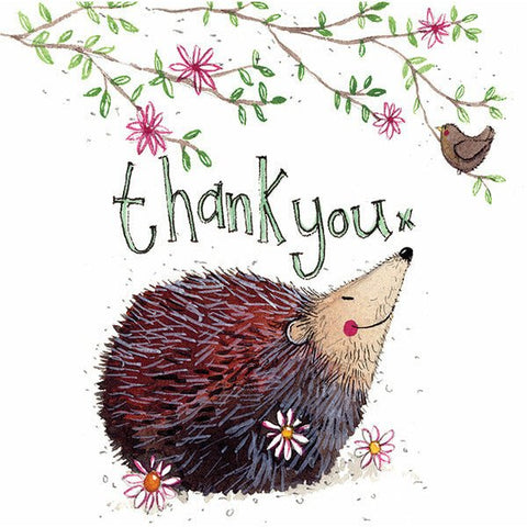 Thank You Hedgehog - Greeting Card - Thank You
