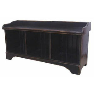 The Cubby Bench - Vintage Black