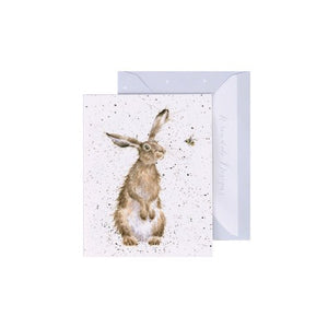 The Hare & The Bee- Enclosure Greeting Card - Blank