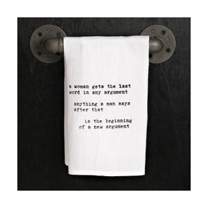 The Last Word - Witty Tea Towel