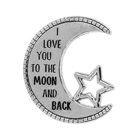 To The Moon & Back - Moon & Star Charm