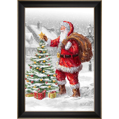 Topping The Tree - Framed Print